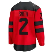 Men's Brendan Smith New Jersey Devils 2024 Stadium Series Jersey - Red Breakaway