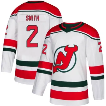 Men's Brendan Smith New Jersey Devils Alternate Jersey - White Authentic