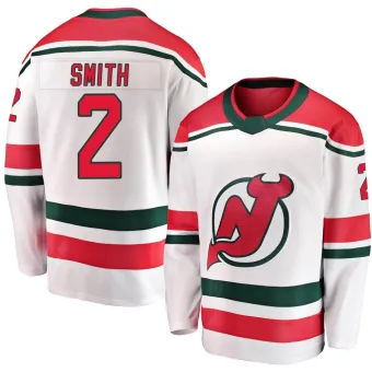 Men's Brendan Smith New Jersey Devils Alternate Jersey - White Breakaway