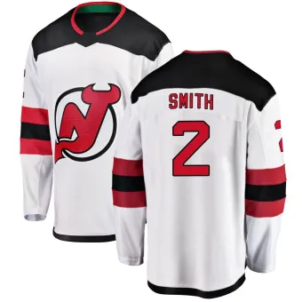 Men's Brendan Smith New Jersey Devils Away Jersey - White Breakaway