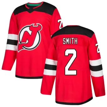 Men's Brendan Smith New Jersey Devils Home Jersey - Red Authentic