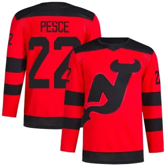 Men's Brett Pesce New Jersey Devils 2024 Stadium Series Primegreen Jersey - Red Authentic