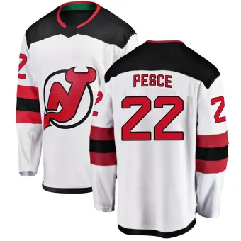 Men's Brett Pesce New Jersey Devils Away Jersey - White Breakaway