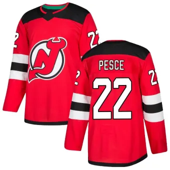 Men's Brett Pesce New Jersey Devils Home Jersey - Red Authentic