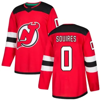 Men's Cam Squires New Jersey Devils Home Jersey - Red Authentic