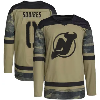 Men's Cam Squires New Jersey Devils Military Appreciation Practice Jersey - Camo Authentic