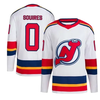 Men's Cam Squires New Jersey Devils Reverse Retro 2.0 Jersey - White Authentic