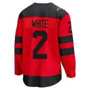 Men's Colton White New Jersey Devils Red 2024 Stadium Series Jersey - White Breakaway