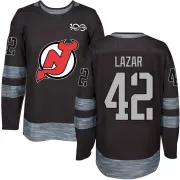 Men's Curtis Lazar New Jersey Devils 1917-2017 100th Anniversary Jersey - Black Authentic