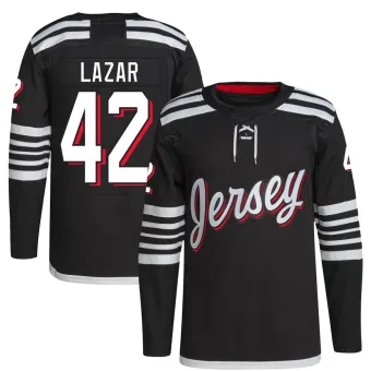 Men's Curtis Lazar New Jersey Devils 2021/22 Alternate Primegreen Pro Player Jersey - Black Authentic