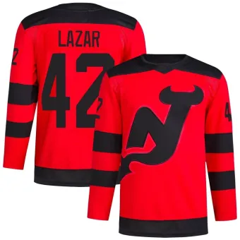 Men's Curtis Lazar New Jersey Devils 2024 Stadium Series Primegreen Jersey - Red Authentic