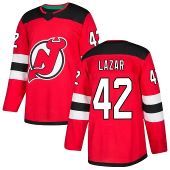 Men's Curtis Lazar New Jersey Devils Home Jersey - Red Authentic