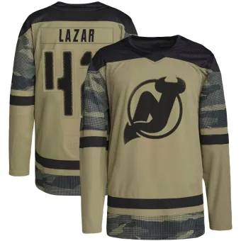 Men's Curtis Lazar New Jersey Devils Military Appreciation Practice Jersey - Camo Authentic