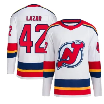 Men's Curtis Lazar New Jersey Devils Reverse Retro 2.0 Jersey - White Authentic