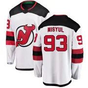 Men's Daniil Misyul New Jersey Devils Away Jersey - White Breakaway