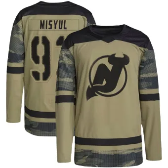 Men's Daniil Misyul New Jersey Devils Military Appreciation Practice Jersey - Camo Authentic