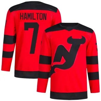 Men's Dougie Hamilton New Jersey Devils 2024 Stadium Series Primegreen Jersey - Red Authentic