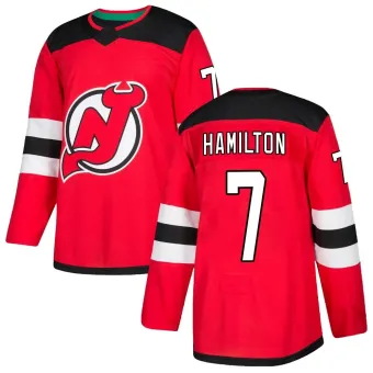 Men's Dougie Hamilton New Jersey Devils Home Jersey - Red Authentic