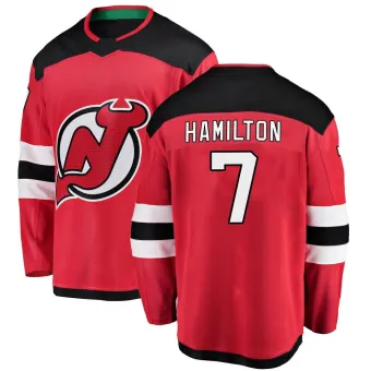 Men's Dougie Hamilton New Jersey Devils Home Jersey - Red Breakaway