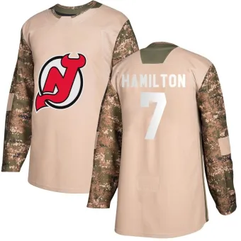 Men's Dougie Hamilton New Jersey Devils Veterans Day Practice Jersey - Camo Authentic