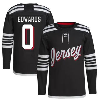 Men's Ethan Edwards New Jersey Devils 2021/22 Alternate Primegreen Pro Player Jersey - Black Authentic