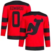 Men's Ethan Edwards New Jersey Devils 2024 Stadium Series Primegreen Jersey - Red Authentic