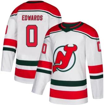 Men's Ethan Edwards New Jersey Devils Alternate Jersey - White Authentic