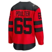 Men's Isaac Poulter New Jersey Devils 2024 Stadium Series Jersey - Red Breakaway