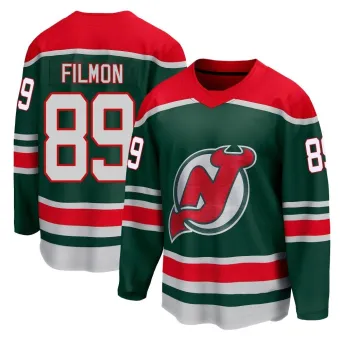 Men's Josh Filmon New Jersey Devils 2020/21 Special Edition Jersey - Green Breakaway