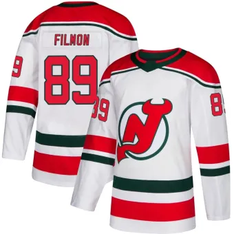 Men's Josh Filmon New Jersey Devils Alternate Jersey - White Authentic