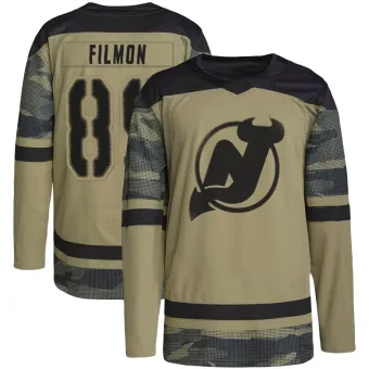 Men's Josh Filmon New Jersey Devils Military Appreciation Practice Jersey - Camo Authentic