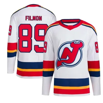 Men's Josh Filmon New Jersey Devils Reverse Retro 2.0 Jersey - White Authentic