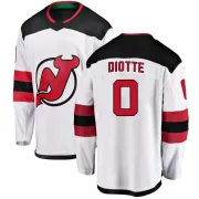 Men's Mikael Diotte New Jersey Devils Away Jersey - White Breakaway