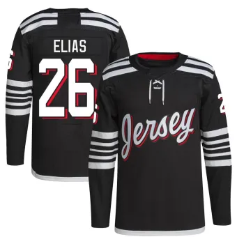 Men's Patrik Elias New Jersey Devils 2021/22 Alternate Primegreen Pro Player Jersey - Black Authentic