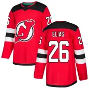 Men's Patrik Elias New Jersey Devils Home Jersey - Red Authentic