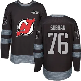 Men's P.K. Subban New Jersey Devils 1917-2017 100th Anniversary Jersey - Black Authentic