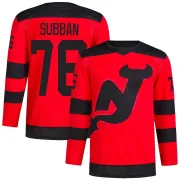 Men's P.K. Subban New Jersey Devils 2024 Stadium Series Primegreen Jersey - Red Authentic