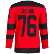 Men's P.K. Subban New Jersey Devils 2024 Stadium Series Primegreen Jersey - Red Authentic