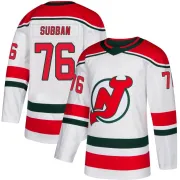 Men's P.K. Subban New Jersey Devils Alternate Jersey - White Authentic