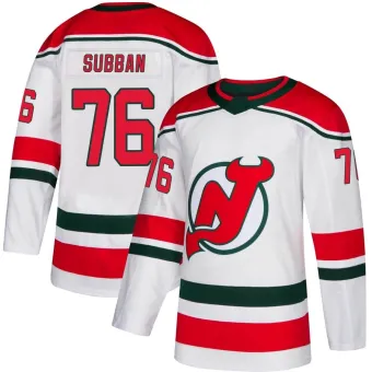 Men's P.K. Subban New Jersey Devils Alternate Jersey - White Authentic