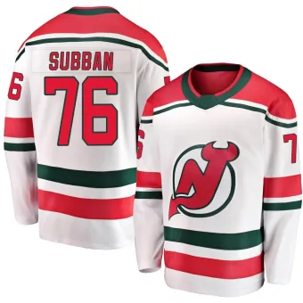 Men's P.K. Subban New Jersey Devils Alternate Jersey - White Breakaway