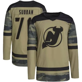 Men's P.K. Subban New Jersey Devils Military Appreciation Practice Jersey - Camo Authentic