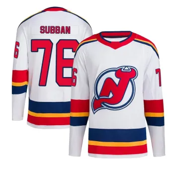 Men's P.K. Subban New Jersey Devils Reverse Retro 2.0 Jersey - White Authentic