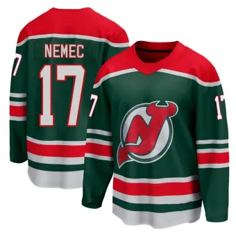 Men's Simon Nemec New Jersey Devils 2020/21 Special Edition Jersey - Green Breakaway