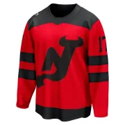 Men's Simon Nemec New Jersey Devils 2024 Stadium Series Jersey - Red Breakaway