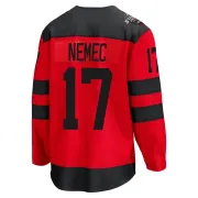 Men's Simon Nemec New Jersey Devils 2024 Stadium Series Jersey - Red Breakaway