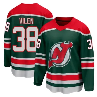 Men's Topias Vilen New Jersey Devils 2020/21 Special Edition Jersey - Green Breakaway