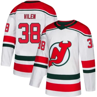 Men's Topias Vilen New Jersey Devils Alternate Jersey - White Authentic