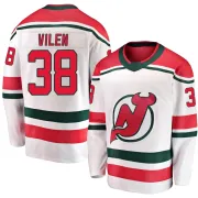 Men's Topias Vilen New Jersey Devils Alternate Jersey - White Breakaway