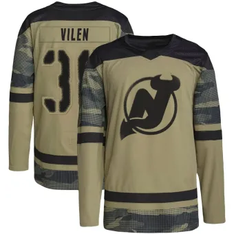 Men's Topias Vilen New Jersey Devils Military Appreciation Practice Jersey - Camo Authentic